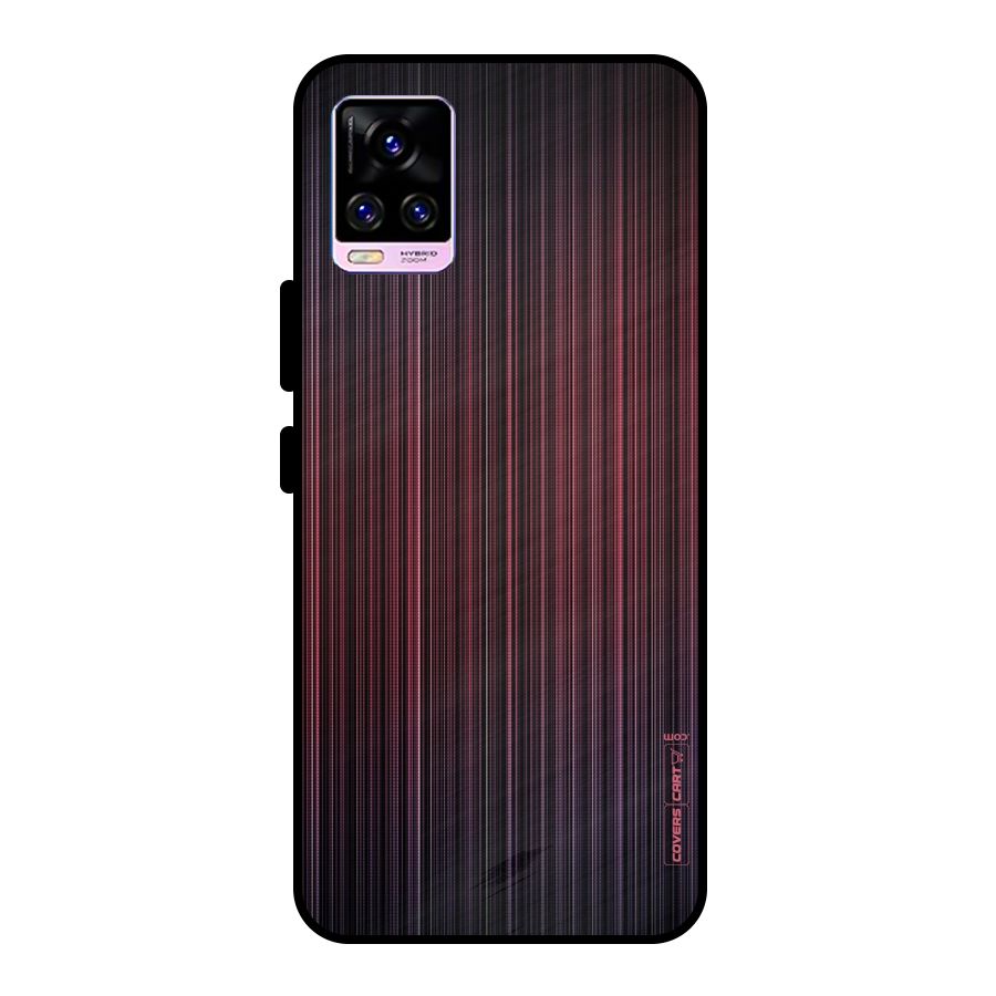 Stripes Gradiant Metal Back Case for Vivo V20 Pro