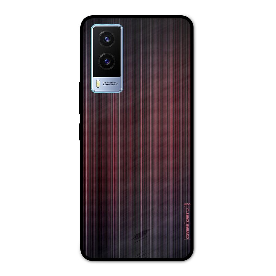Stripes Gradiant Metal Back Case for Vivo V21e 5G