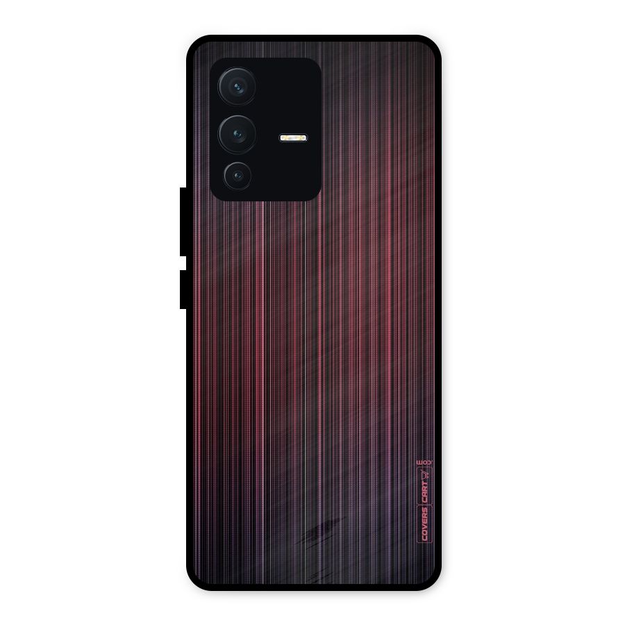 Stripes Gradiant Metal Back Case for Vivo V23 5G