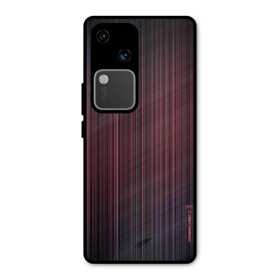 Stripes Gradiant Metal Back Case for Vivo V30