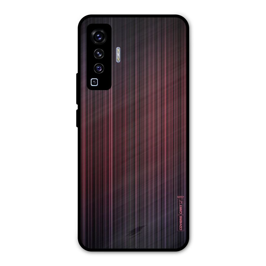 Stripes Gradiant Metal Back Case for Vivo X50