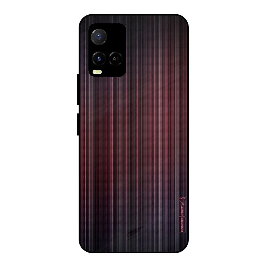 Stripes Gradiant Metal Back Case for Vivo Y21A