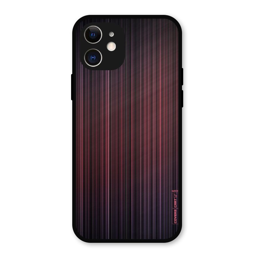 Stripes Gradiant Metal Back Case for iPhone 12