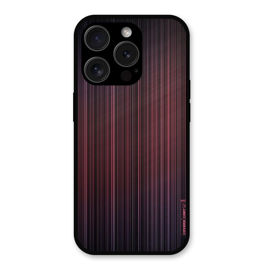 Stripes Gradiant Metal Back Case for iPhone 15 Pro