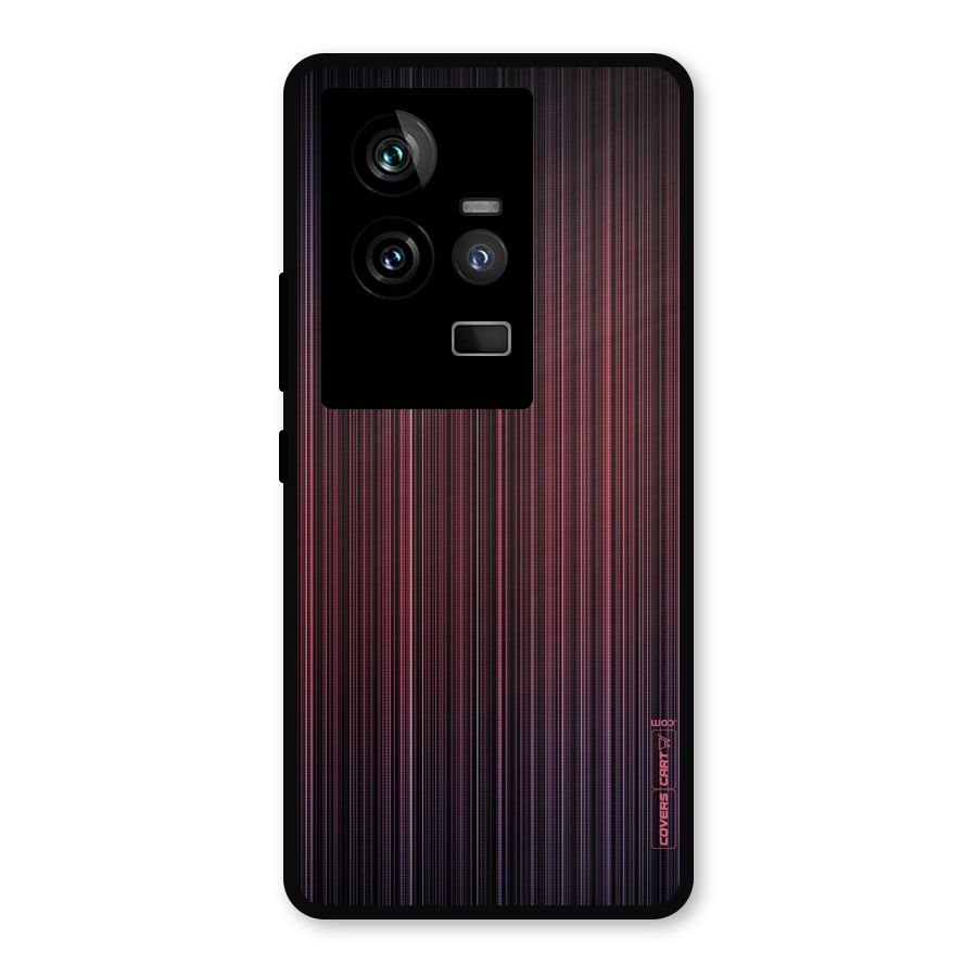 Stripes Gradiant Metal Back Case for iQOO 11 5G