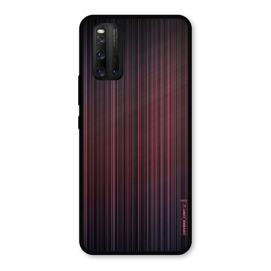 Stripes Gradiant Metal Back Case for iQOO 3