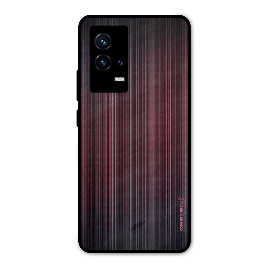 Stripes Gradiant Metal Back Case for iQOO 9 5G