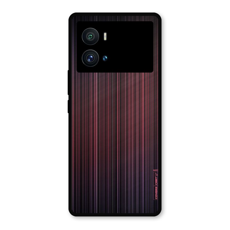 Stripes Gradiant Metal Back Case for iQOO 9 Pro