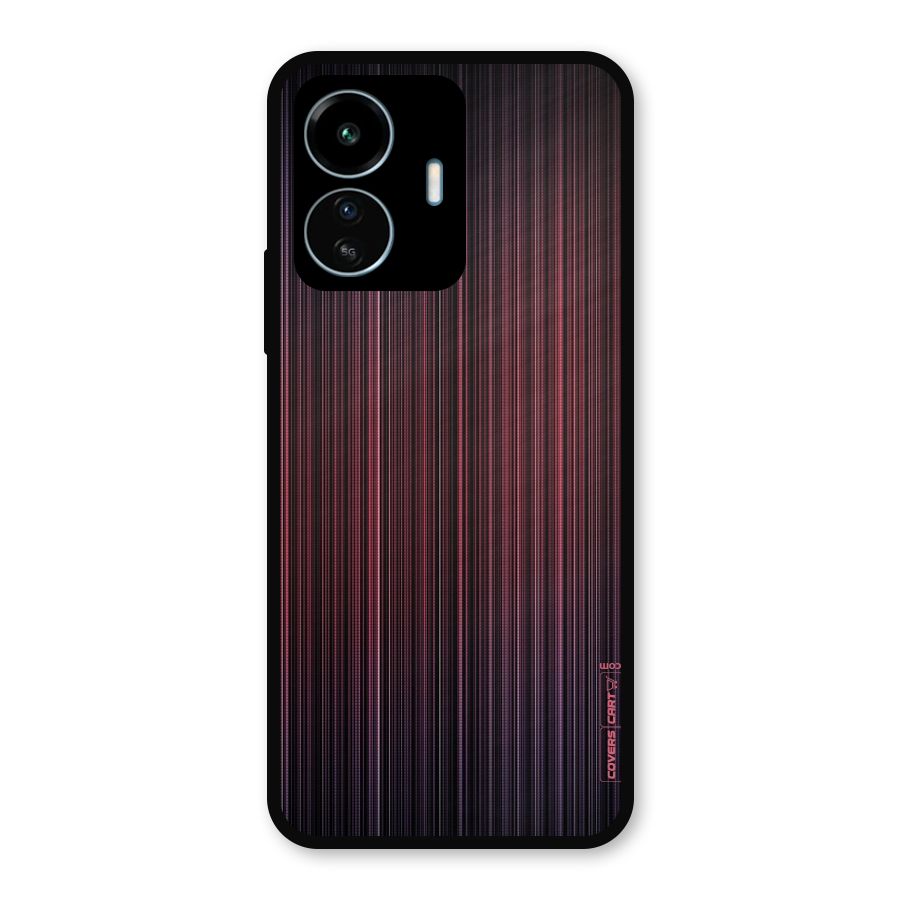 Stripes Gradiant Metal Back Case for vivo iQOO Z6 Lite 5G