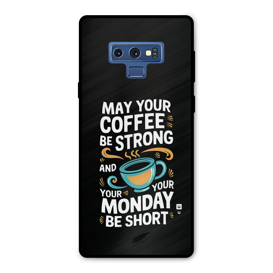Strong Coffee Metal Back Case for Galaxy Note 9