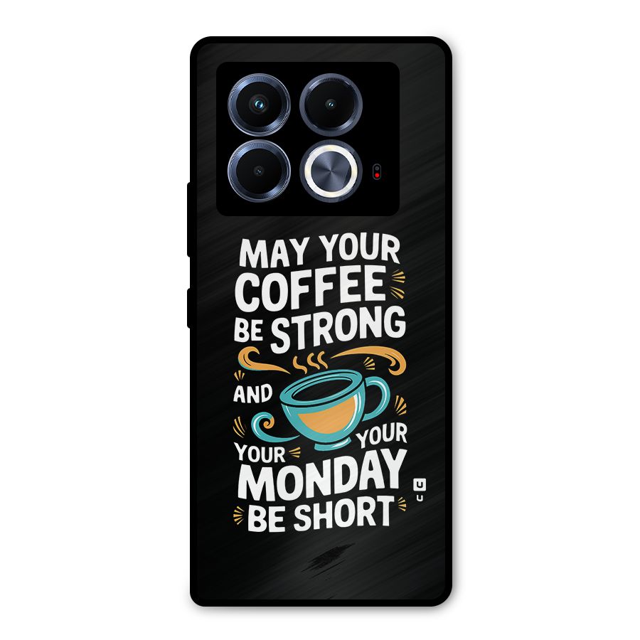 Strong Coffee Metal Back Case for Infinix Note 40 5G