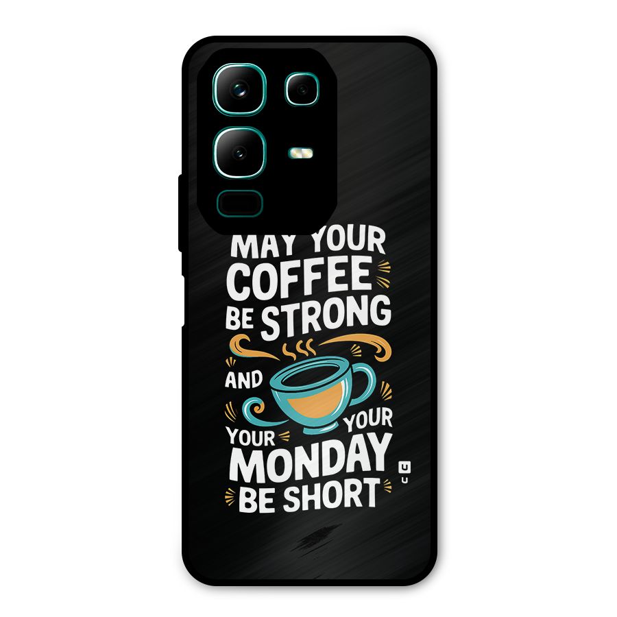 Strong Coffee Metal Back Case for Infinix Note 50x