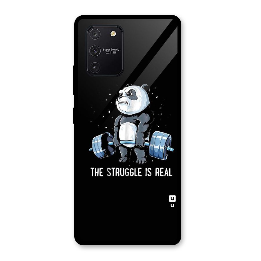 Struggle in Real Glass Back Case for Galaxy S10 Lite
