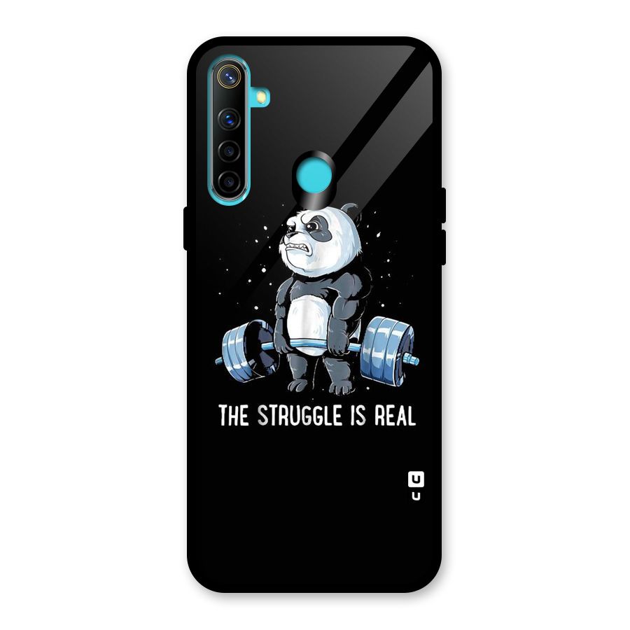 Struggle in Real Glass Back Case for Realme Narzo 10