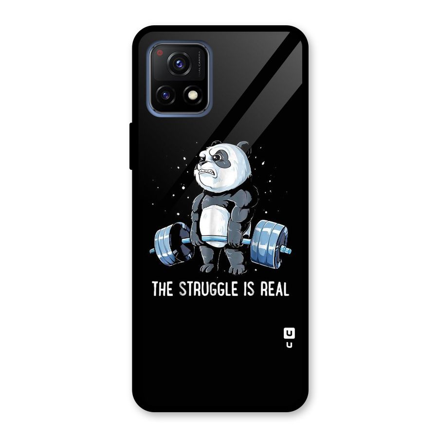 Struggle in Real Glass Back Case for Vivo Y72 5G
