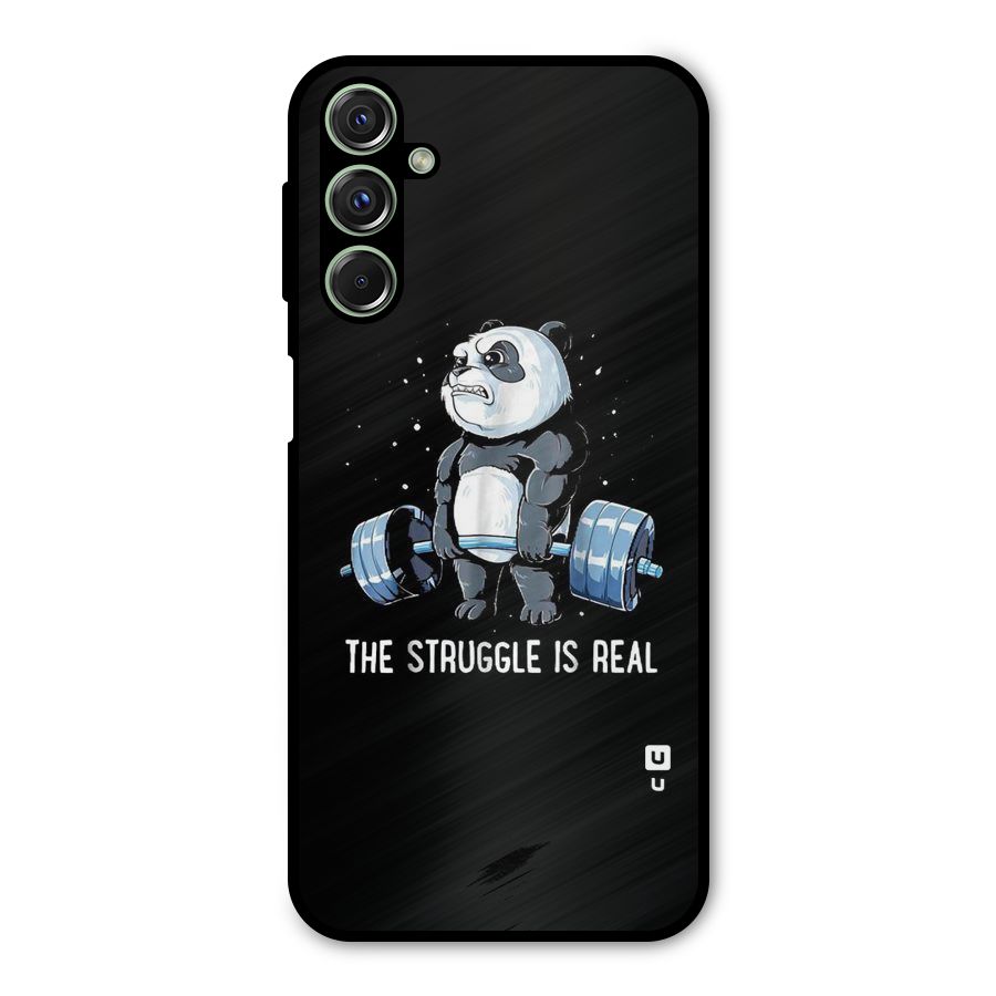Struggle in Real Metal Back Case for Galaxy F34
