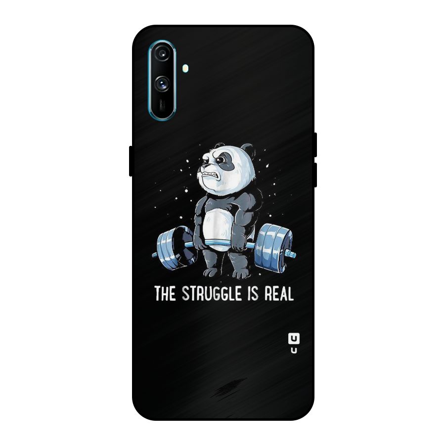 Struggle in Real Metal Back Case for Realme C3