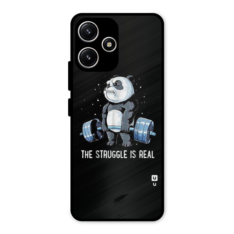 Struggle in Real Metal Back Case for Redmi 12 5G