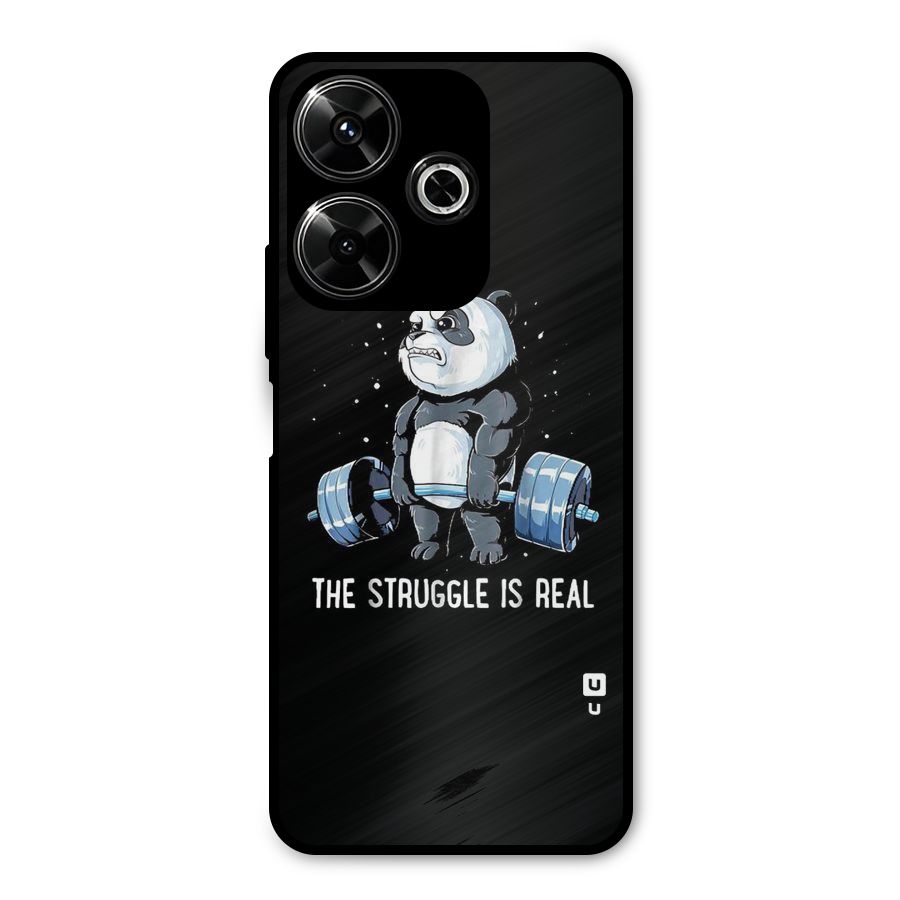Struggle in Real Metal Back Case for Redmi 13 5G