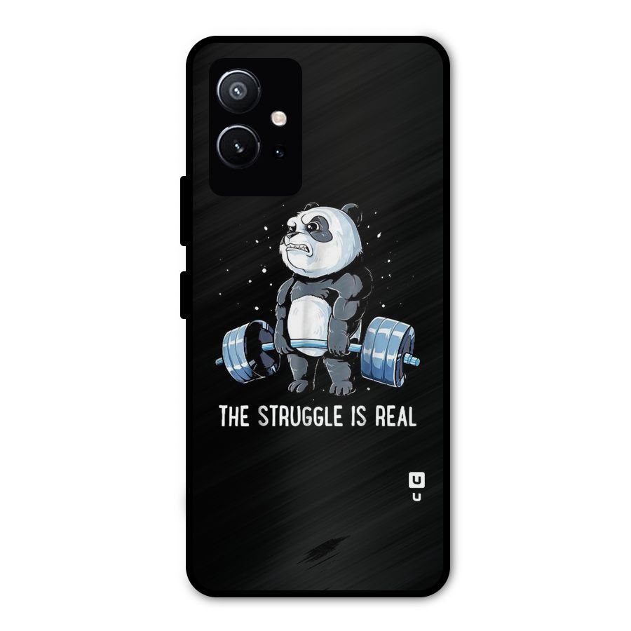 Struggle in Real Metal Back Case for Vivo T1 5G
