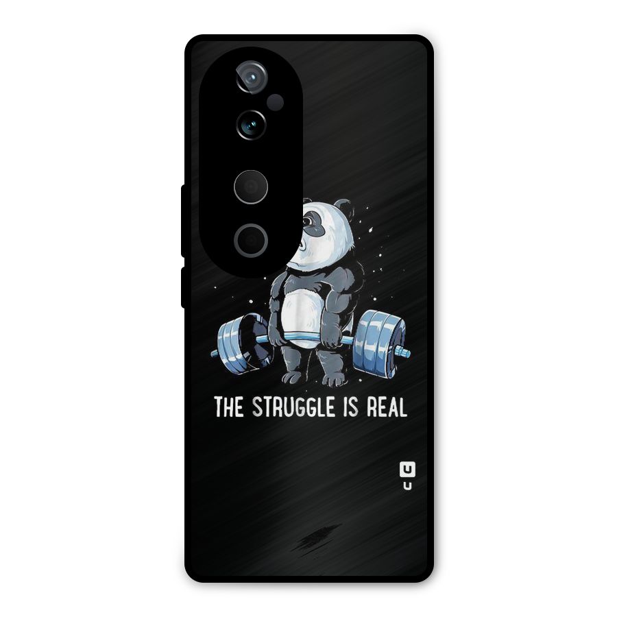 Struggle in Real Metal Back Case for Vivo T3 Ultra