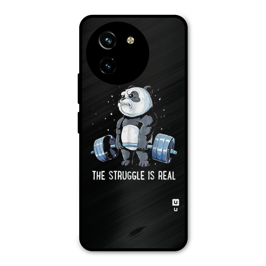Struggle in Real Metal Back Case for Vivo T3x