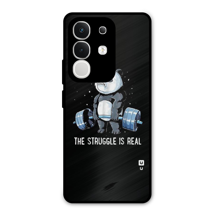 Struggle in Real Metal Back Case for Vivo T4x