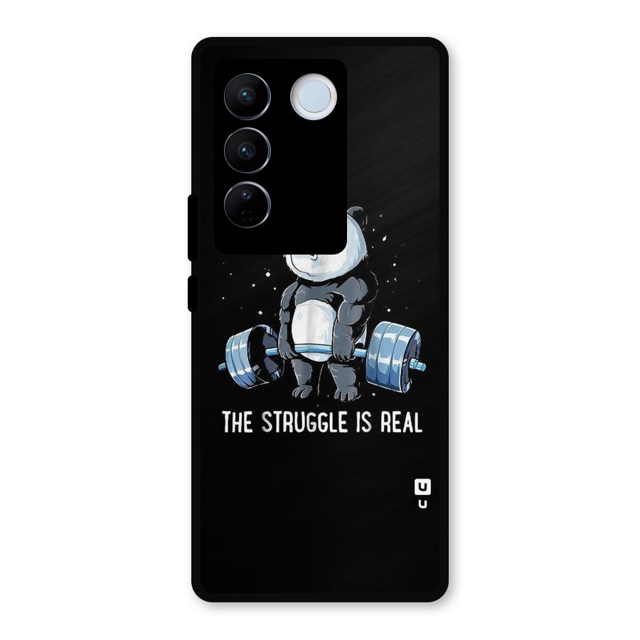 Struggle in Real Metal Back Case for Vivo V27 Pro