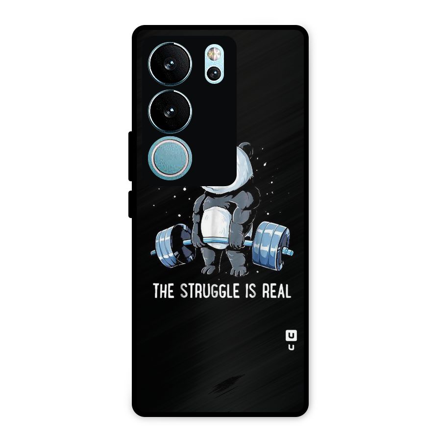 Struggle in Real Metal Back Case for Vivo V29 Pro