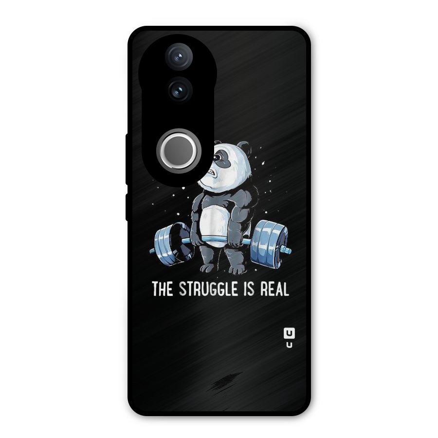 Struggle in Real Metal Back Case for Vivo V50e