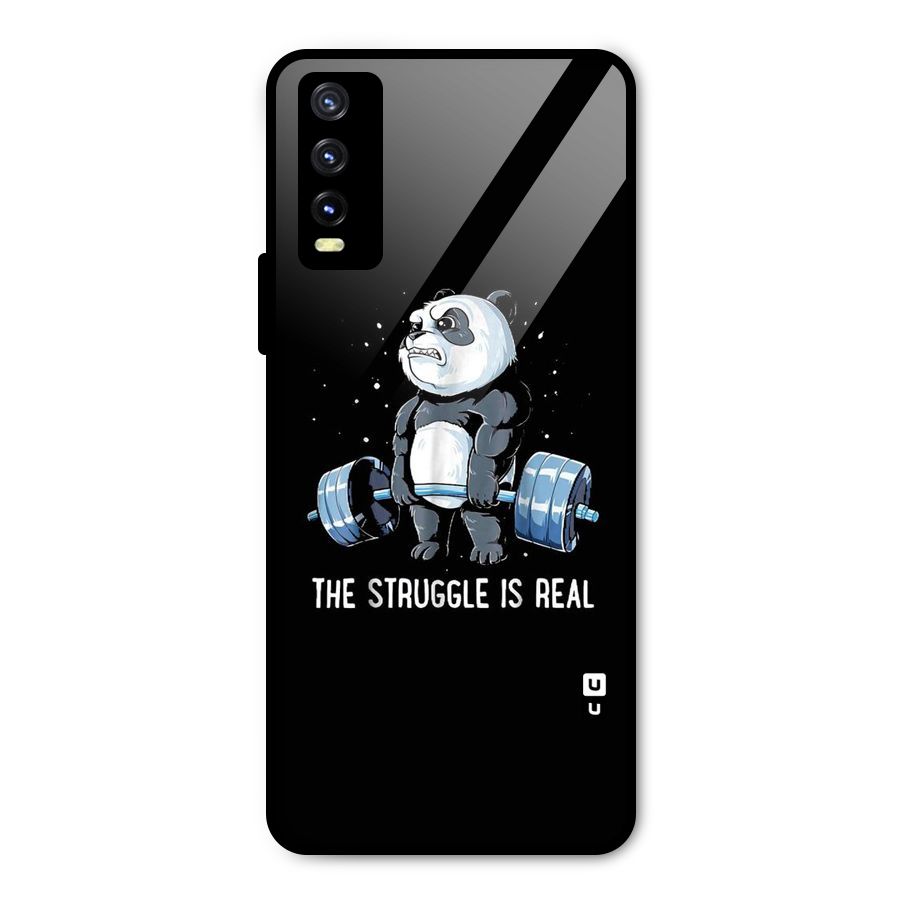 Struggle in Real Metal Back Case for Vivo Y20g