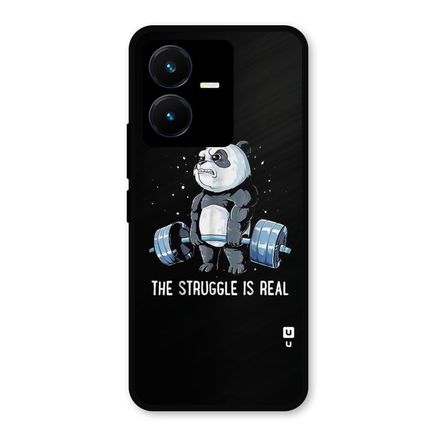 Struggle in Real Metal Back Case for Vivo Y22
