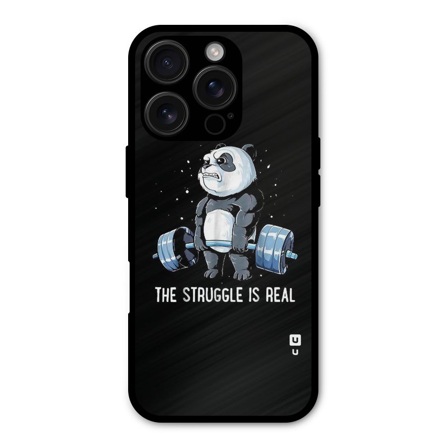 Struggle in Real Metal Back Case for iPhone 16 Pro