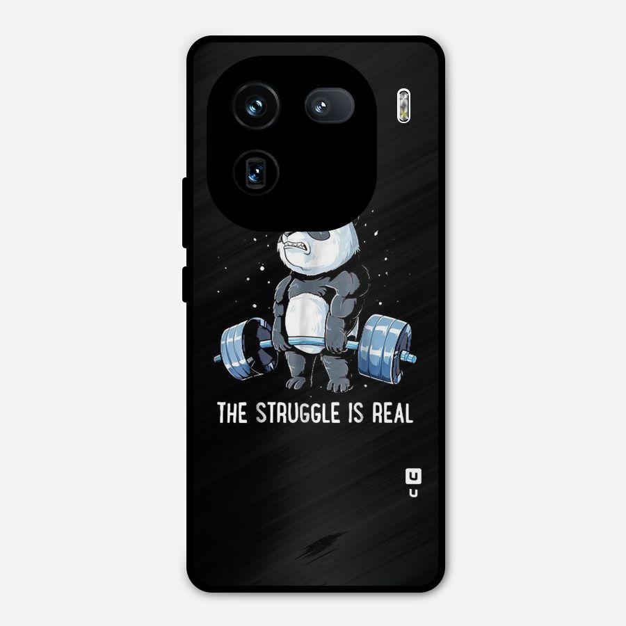 Struggle in Real Metal Back Case for iQOO 12