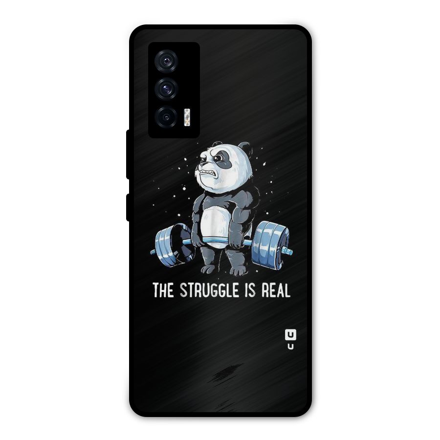 Struggle in Real Metal Back Case for iQOO 7 5G