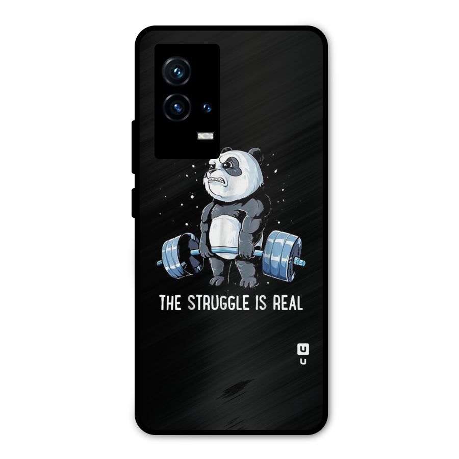 Struggle in Real Metal Back Case for iQOO 9 5G