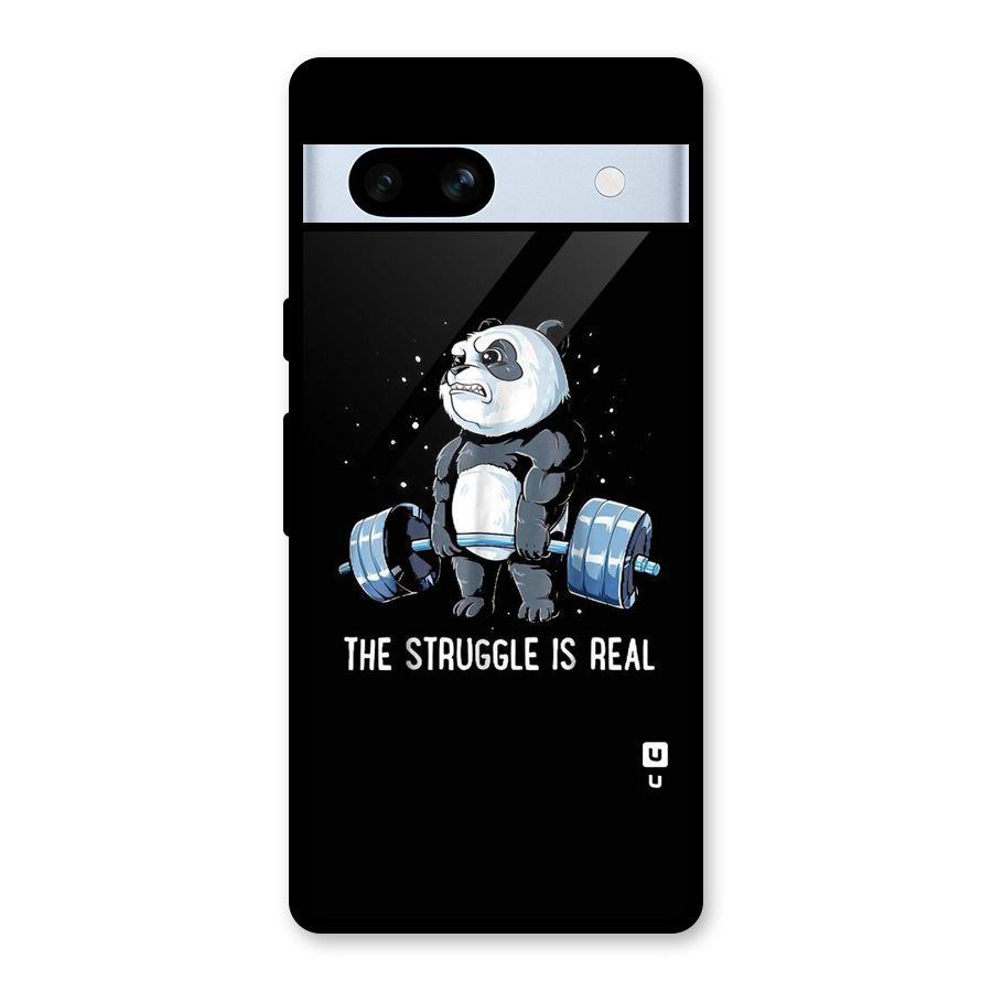 Struggle is Real Glass Back Case for Google Pixel 7a