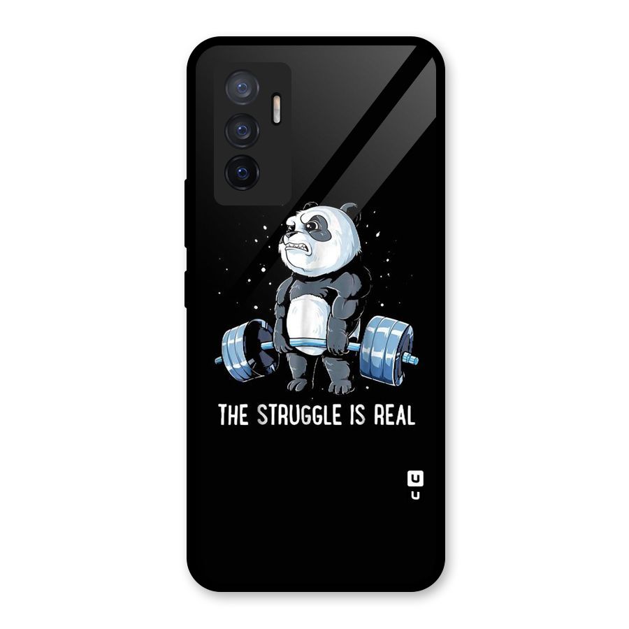 Struggle is Real Glass Back Case for Vivo V23e