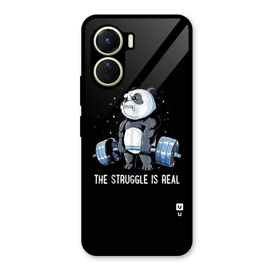 Struggle is Real Glass Back Case for Vivo Y56