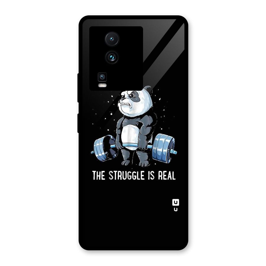 Struggle is Real Glass Back Case for Vivo iQOO Neo 7