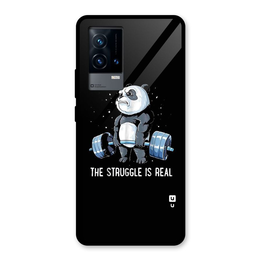 Struggle is Real Glass Back Case for iQOO 9 5G