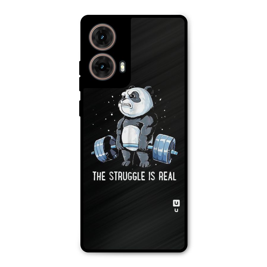 Struggle is Real Metal Back Case for Moto G85