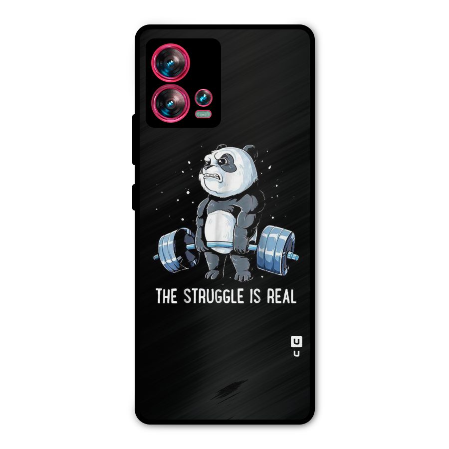 Struggle is Real Metal Back Case for Motorola Edge 30 Fusion