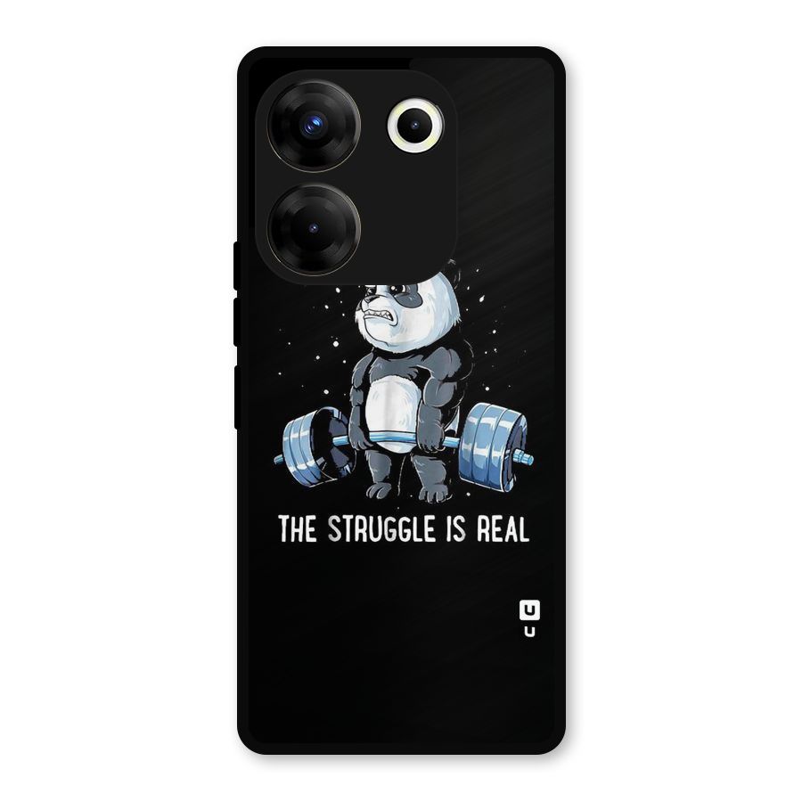 Struggle is Real Metal Back Case for Tecno Camon 20 Pro
