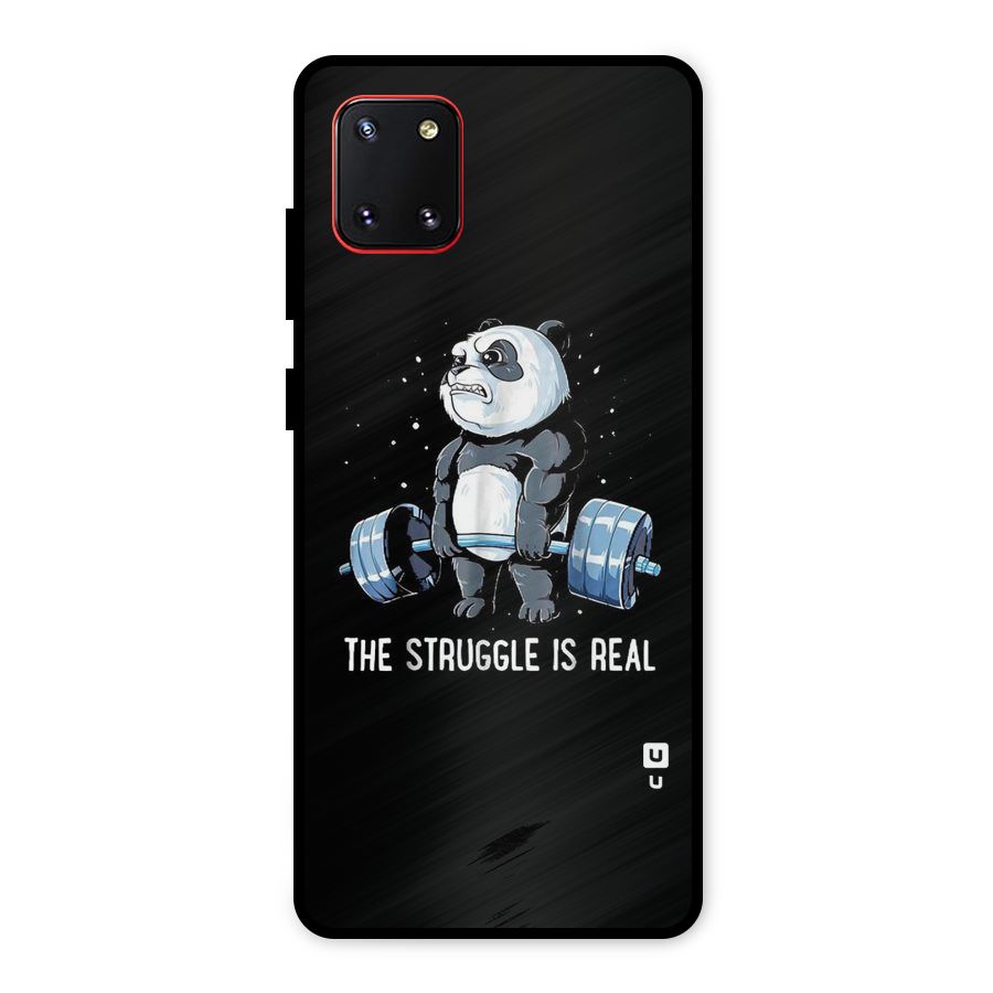 Struggle is Real Panda Metal Back Case for Galaxy Note 10 Lite