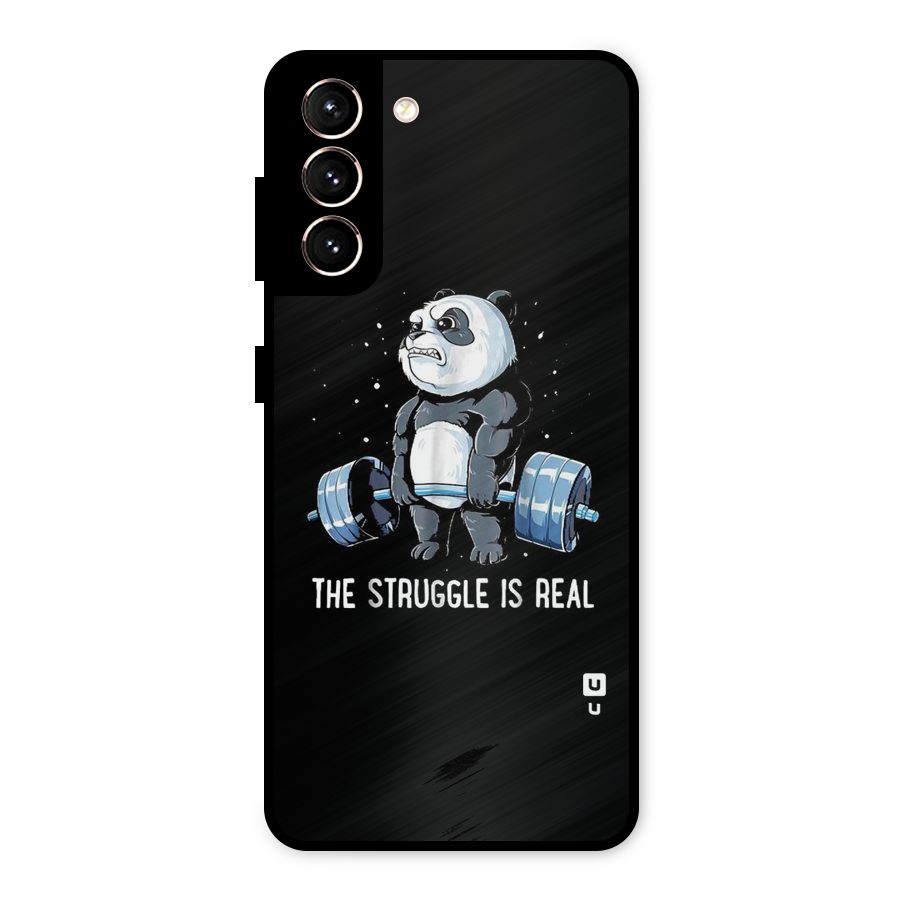 Struggle is Real Panda Metal Back Case for Galaxy S21 5G