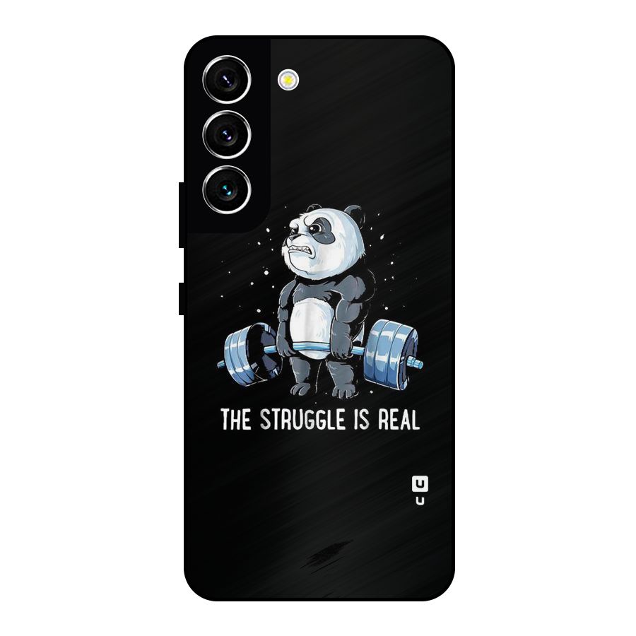 Struggle is Real Panda Metal Back Case for Galaxy S22 5G