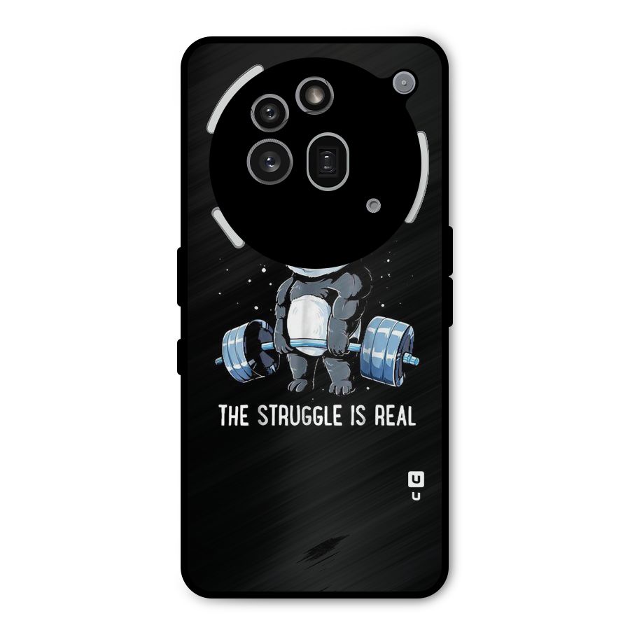 Struggle is Real Panda Metal Back Case for Nothing Phone 3a Pro