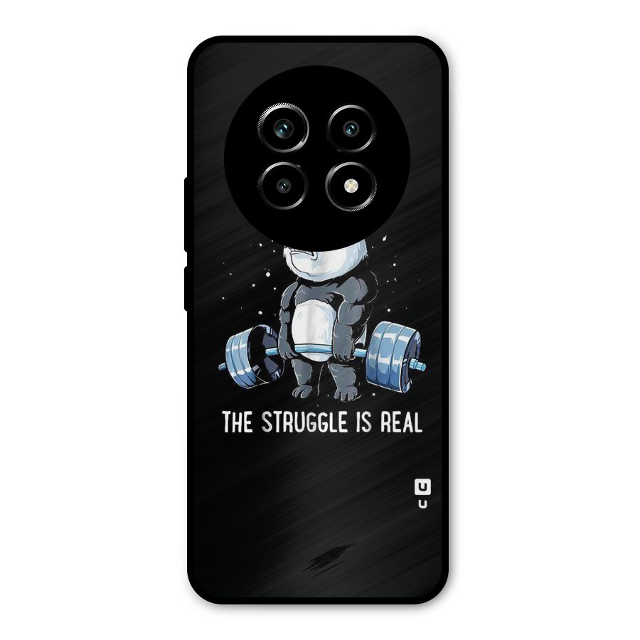 Struggle is Real Panda Metal Back Case for Realme 13 Pro
