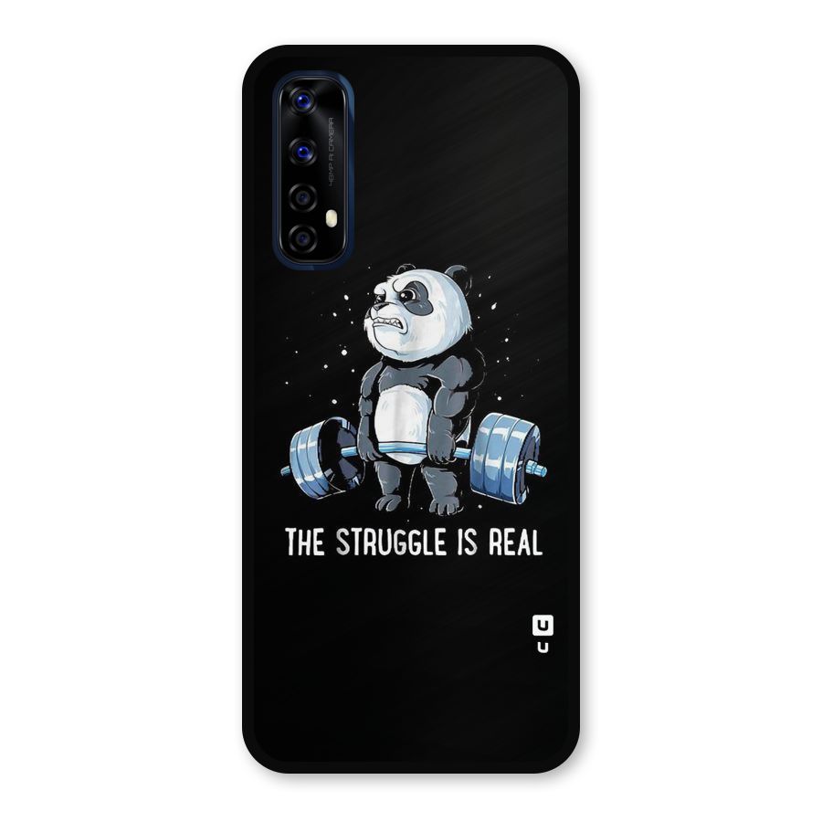 Struggle is Real Panda Metal Back Case for Realme 7